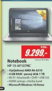 15-af107nc 15,6 A6-6310 4GB 1TB W10