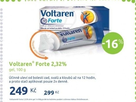 Gel proti bolesti Voltaren Forte