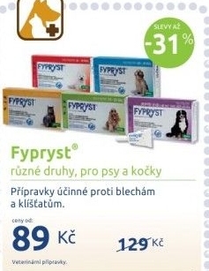 Prevence antiparazitní pro psy Fypryst Krka