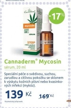 Sérum na kožní plísně a mykózy Mycosin Cannaderm
