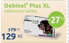 Tablety pro psy na odčervení Dehinel Plus
