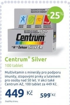 Doplněk stravy pro seniory Silver Centrum