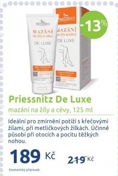 Mazání na žílya cévy De Luxe Priessnitz