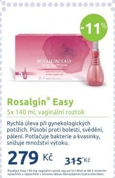Roztok vaginální Rosalgin Easy