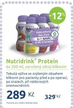Proteinová výživa tekutá Nutridrink