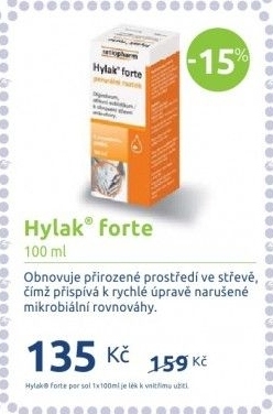 Kapky k obnovení střevní mikroflóry Hylak forte Ratiopharm