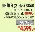 Skříň 2 dveřová 8860 lak nebo bílá