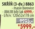 Skříň 3 dveřová 8863 lak nebo bílá