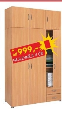 Skříň trojdveřová 5066 buk