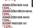 Jednolůžko 343 buk 90 x 200 cm