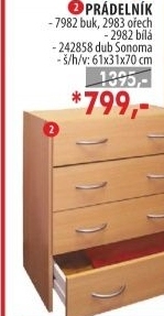 Prádelník 2983 ořech