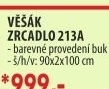 Věšák se zrcadlem buk