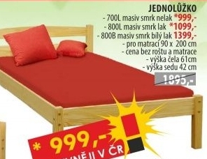 Jednolůžko 800