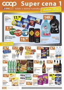 akční leták COOP 1.4.2016-30.4.2016