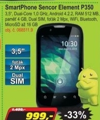 SmartPhone Sencor Element P350