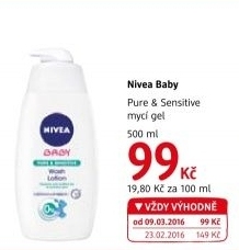 Mycí gel dětský na tvář, tělo a vlásky Pure&amp