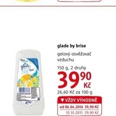 Osvěžovač vzduchu gel Glade by Brise