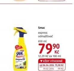 Odmašťovač Smac Express