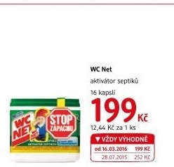Aktivátor septiků biologický WC Net