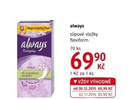 Vložky dámské slipové Everyday Always
