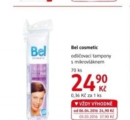 Odličovací tampony BEL