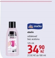 Odlakovač na nehty bez acetonu Ebelin