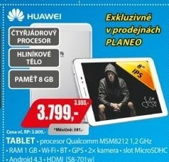 S8-701w 8 IPS 8GB 1GB And 4.3 HUAWEI