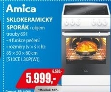 510CE1.30P(W) SPORÁK SKLOKERAMICKÝ AMICA