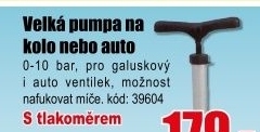 Pumpa EXTOL Craft s manometrem