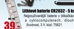 Baterie KÖNIG CR2032 3V Lithiová 5ks