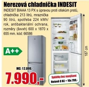 Chlad/mraz INDESIT BIAAA 13 P X