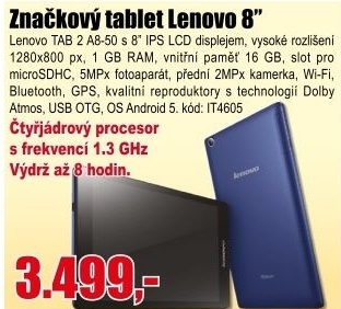 Tablet Lenovo TAB 2 A8-50 8