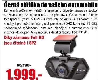 Kamera do auta TrueCam A4