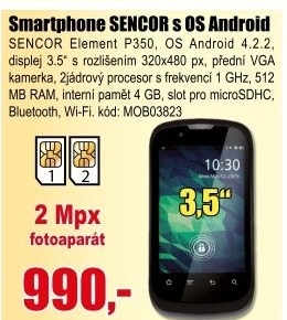 Telefon SENCOR Element P350 Black