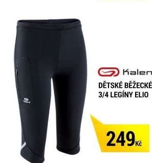 Dětské běžecké 3/4 legíny elio