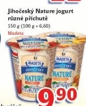 Jogurt Nature ochucený jihočeský Madeta