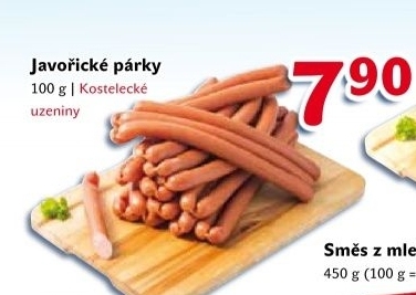 Párky javořické Kostelecké uzeniny