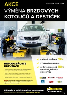 akční leták Auto Kelly 11.4.2016-8.5.2016