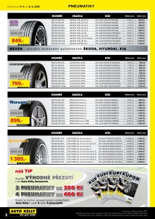 akční leták Auto Kelly 11.4.2016-8.5.2016