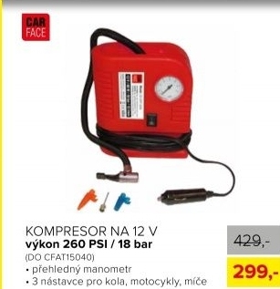Kompresor 12V, 260PSI