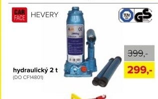 Hever hydraulický 2t, TÜV, GS
