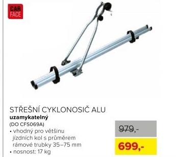 Střešní cyklonosič ALU zamykací