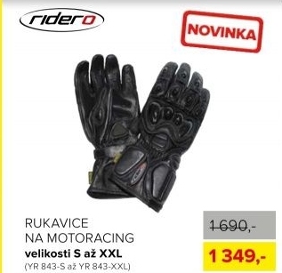 rukavice na moto RIDERO Racing vel.L