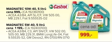 Motorový olej Castrol 10W-40