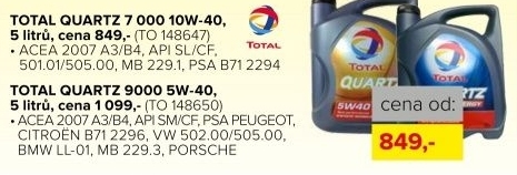 Motorový olej Total 10W-40