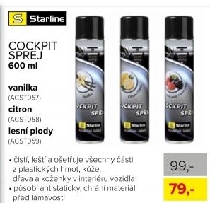 Cockpit spray - vanilka