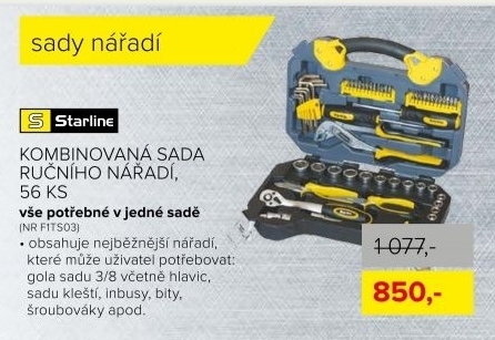 STARLINE Kombinovaná sada ručního nářadí, 56ks