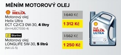 Motorový olej Helix Ultra ECT C2/C3 0W-30 - 4 litry