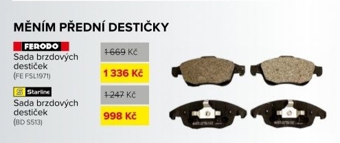 Brzdové destičky FERODO S