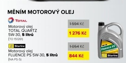 Motorový olej TOTAL QUARTZ INEO ECS 5W30 - 5 litrů